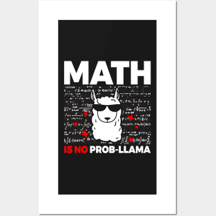 Math Is No Prob Llama Math Llama Posters and Art